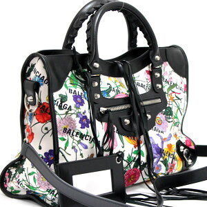 Gucci Balenciaga The Hacker Project Neo City Shoulder Bag Flora Canvas White